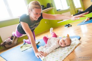 Mlade mamice - vadba z dojenčki
